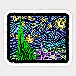 Starry Night Sticker